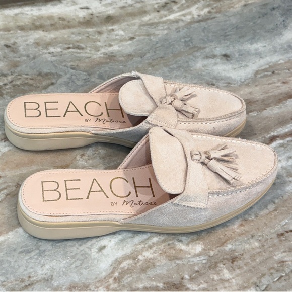 Women’s Beach by MATISSE Tyra suede mule- Natural. Size 8 - Picture 3 of 8